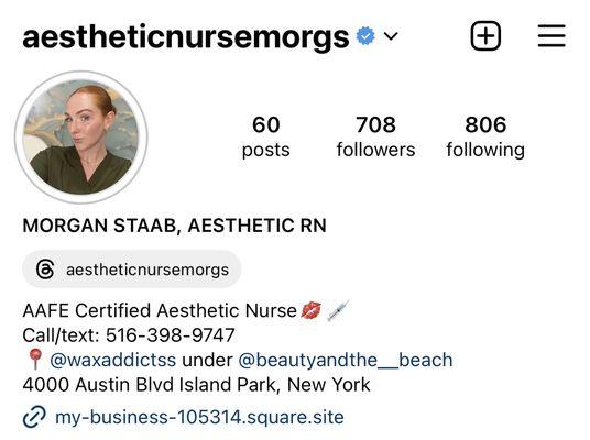 @aestheticnursemorgs Instagram