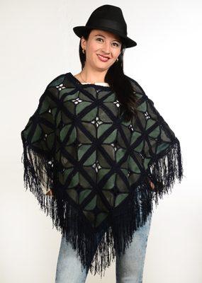 Black Leather poncho