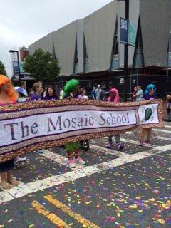 Marching in The Boston Pride Parade