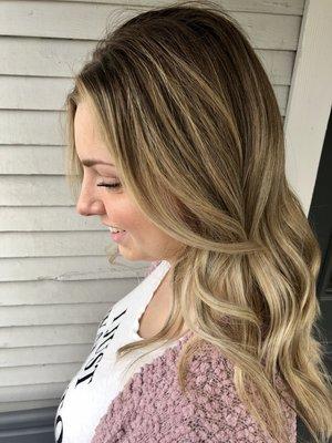 Root smudge + balayage