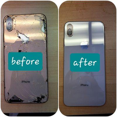 Back door iphone xs max repaired