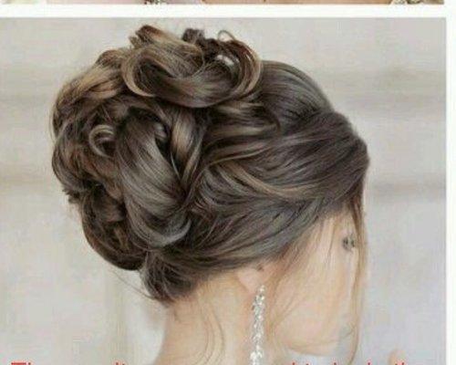 What I wanted and what I showed her for my wedding updo.