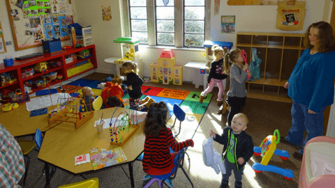 Our well equipped church nursery. We also offer an infant nursery.