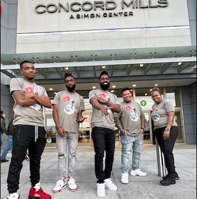 Unbeatable team, unforgettable styles. Our barbers unleashing confidence to the masses at Concord Mills Mall  Come thru.