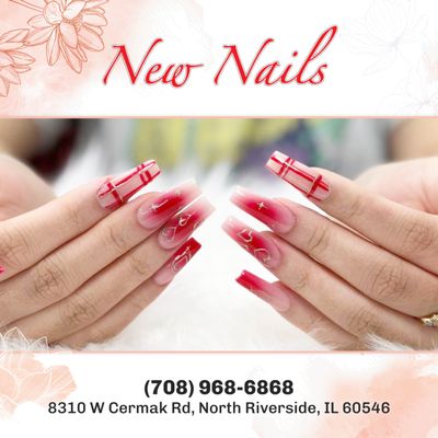 Get weekend-ready with our vibrant red nails at the nail salon, adding a touch of glamour to your weekend look.