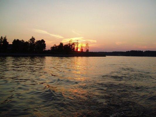 Lake Norman's beautiful sunset