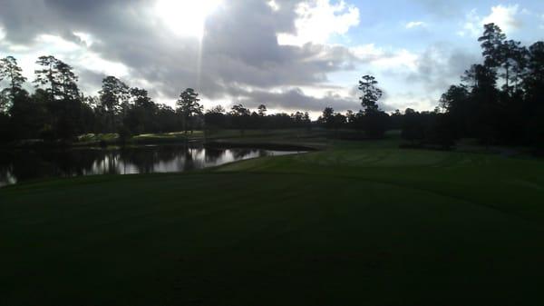 From the third tee box.