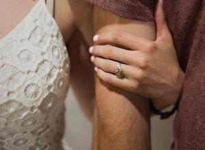 Engagement session with my favorite couple. Featuring a family heirloom.