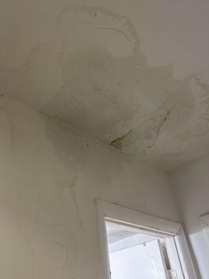 A leaking ceiling and they claim it's from the air conditioner up stairs but still has not fixed the problem