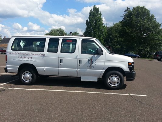 One of our vans. We transport to local elementary schools