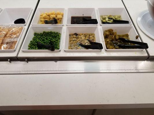 Salad bar toppings