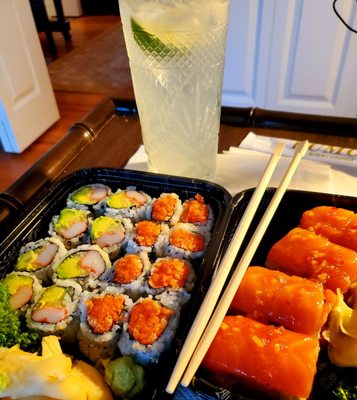 Celebration Sushi &  Gin and Tonic dinner! - (11/7/2020)