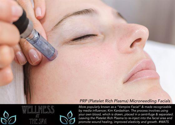 PRP microneedling facials will help bring your skin back to life &  leave you w/beautiful, healthy skin. Book your appointment today. #WATS