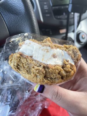 Their new pumpkin ice cream sandwich!