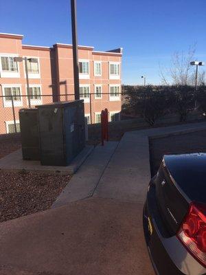 Bike parking.