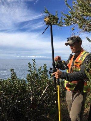 Using RTK GPS for a Topographic Survey in Laguna Beach