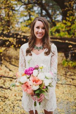 Engagement shoot hair and make up.