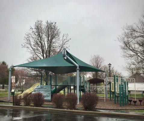 Covered playground.