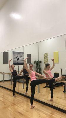 Great Barre Class on Tuesday's & Thursday's! Thanks Aubrey!