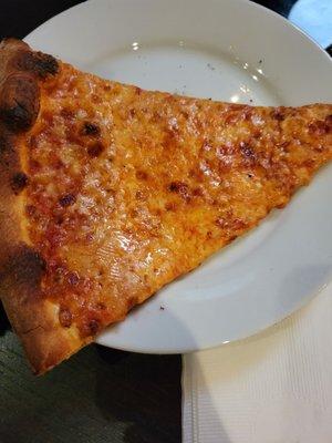 Oily cheese pizza