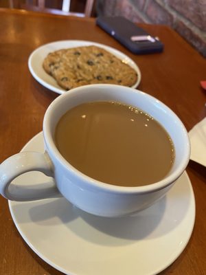 Oatmeal Raisin Cookie & Hot Coffee