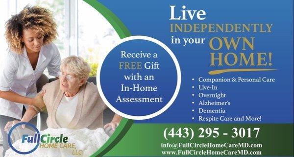 Full Circle Home Care services