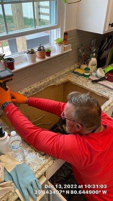 Sink install