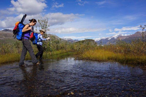 Hiking in this Alaskan wilderness is a unique experience!  It was quiet, except for the crunch of our footsteps.