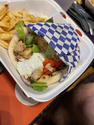 Gyro platter. Don't forget it's pronounced "year-oh" not "jye-ro."