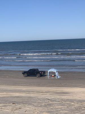 Tacoma at the beach.