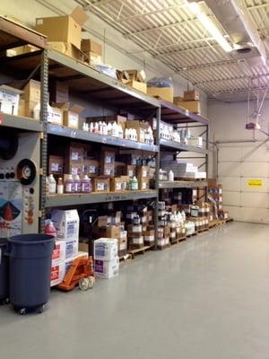 Sanitary Supplies, Chemicals, Cleaning Supplies, Paper Products & Dispensers..... Fully Stocked Warehouse