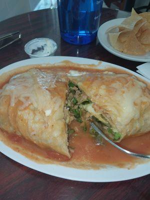 A burrito and Chile relleno mix uff....jajajajajajaja