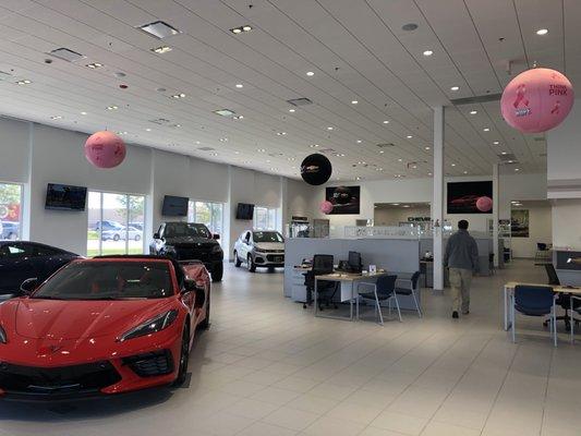 A showroom view.