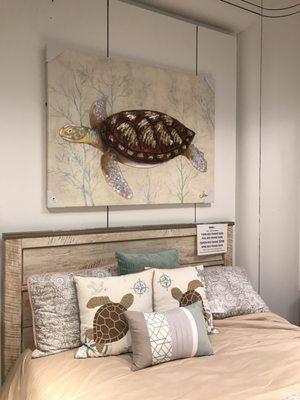 I want this bed and accessories, I love sea turtles!!