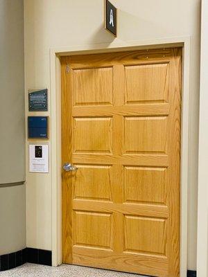 Chapel Door at UC HEALTH Inpatient Pavilion