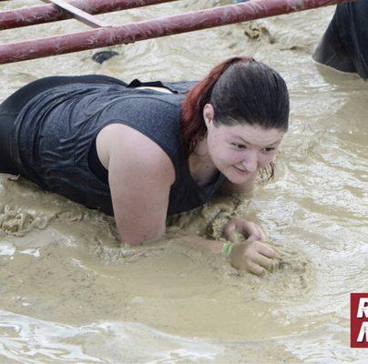 Emerson Williams competing in a 2022 Rugged Maniac.