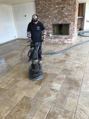 Here we have Jonathan tile and grout cleaning.