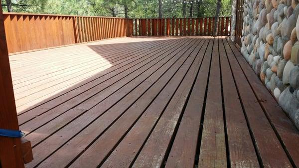 Ready to restain the deck