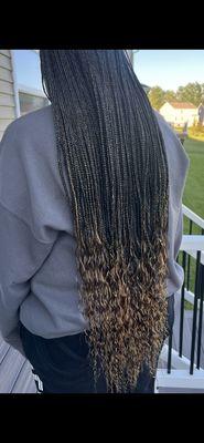 Knotless braids