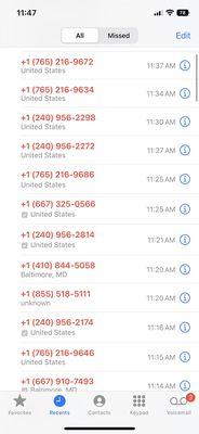 Spammed with random numbers 5 minutes after providing them my info