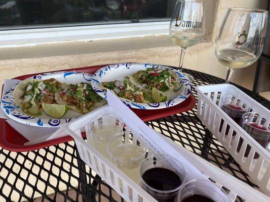 These tacos go so well with wine!