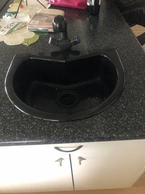 Fixed and cleaned sink.