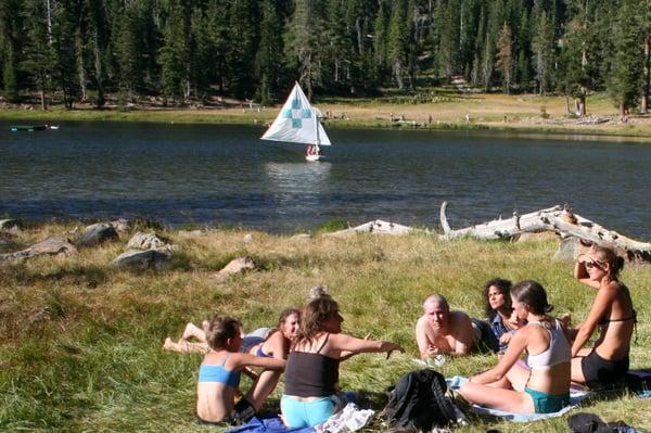 Sailboat on our lake