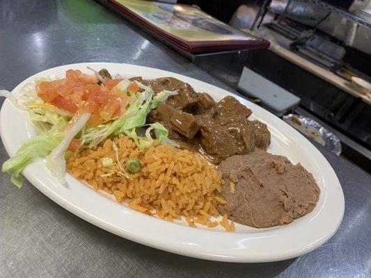 #3 Carne guisada plate