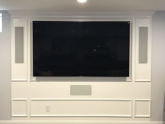 75" TV with Def Tech surround speakers. Princeton