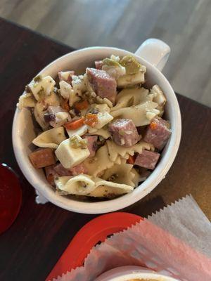 Muffuletta pasta salad