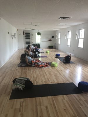 Daytime restorative yoga