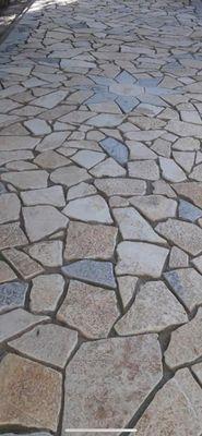 marble stone driveway