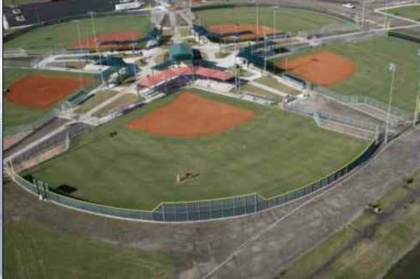 Taylor Sports Complex arial view photo.