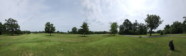 Panoramic photo from 18th tee